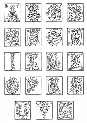 01a. alphabet fin du 15ième siècle