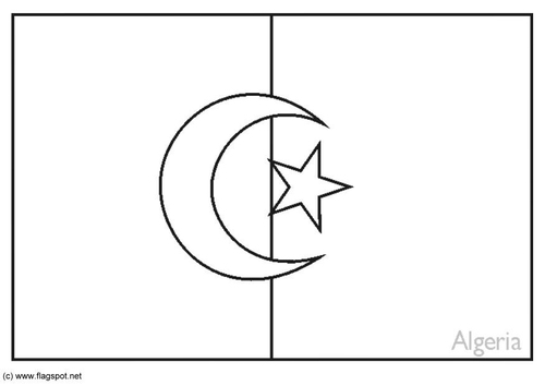 Coloriage Algérie