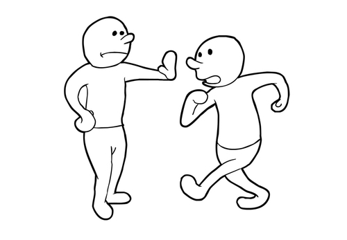Coloriage arrêter