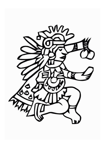 Coloriage Aztèques
