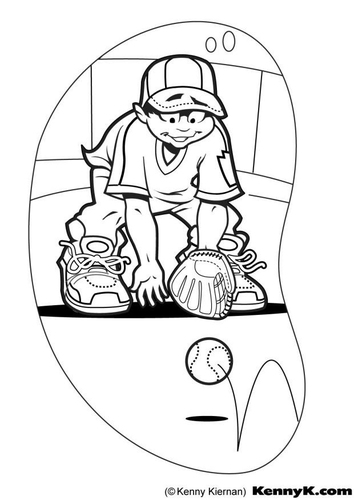 Coloriage baseball