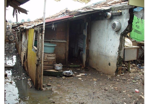 Photo bidonville à Jakarta