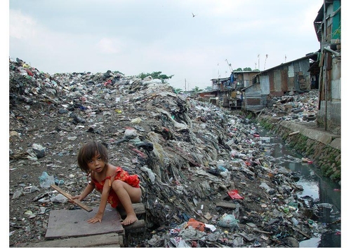 Photo bidonville à Jakarta
