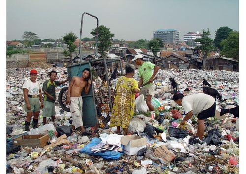 Photo bidonville à Jakarta