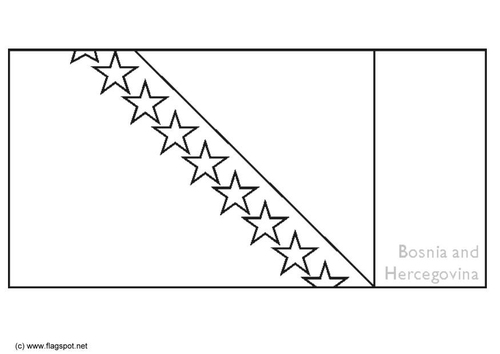 Coloriage Bosnie-Herzégovine