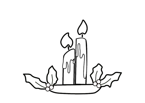 bougies de noël