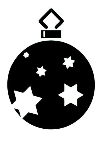 Coloriage boule de Noël 