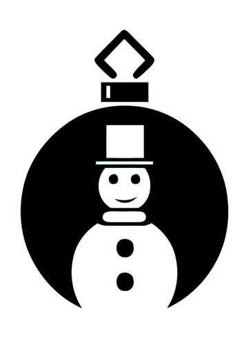 Coloriage boule de Noël 