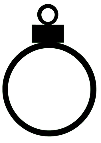 Coloriage boule de Noël