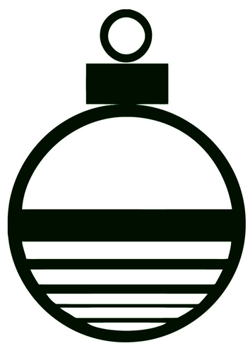 Coloriage boule de Noël