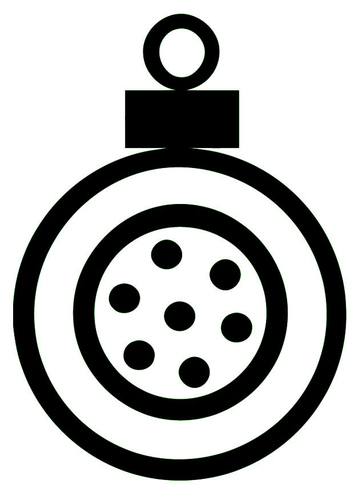 Coloriage boule de Noël