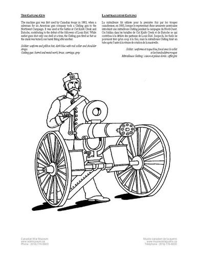 Coloriage canonnier