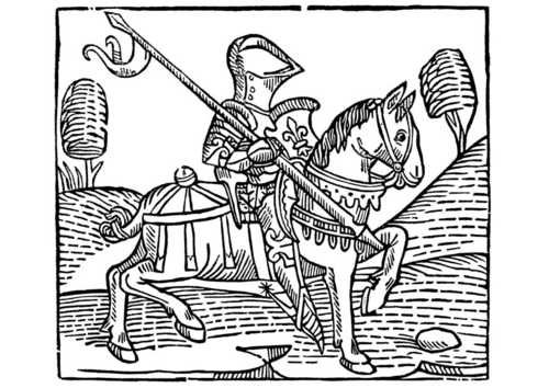 cavalier à cheval