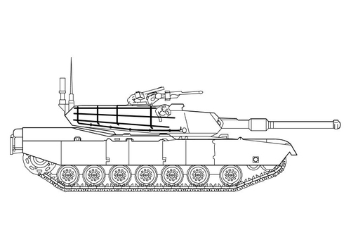 char blindé Abrams