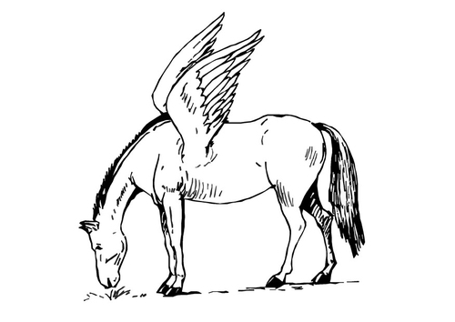 cheval volant
