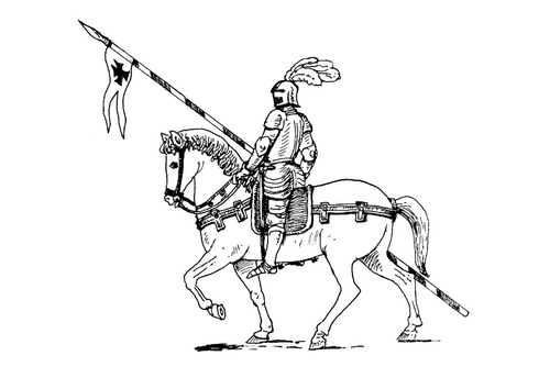 chevalier à cheval