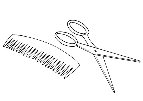 ciseau + peigne
