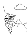 Coloriages alpinist