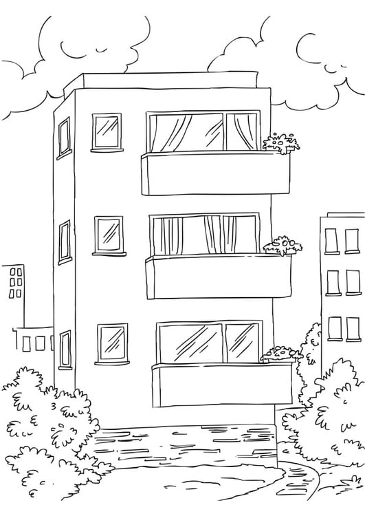 Coloriage appartement