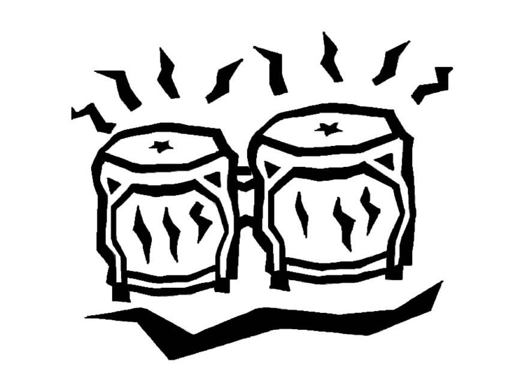 Coloriage bongos