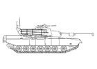Coloriages char blindé Abrams
