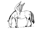 Coloriages cheval volant