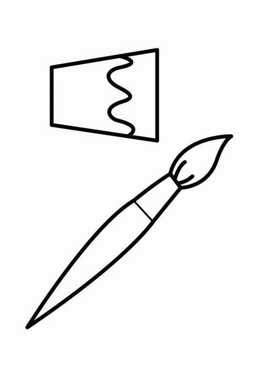 coloriage coin de peinture i