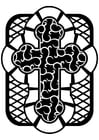 Coloriages Croix celtique