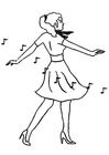 Coloriages danseuse