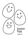 Coloriages des oeufs de Pâques