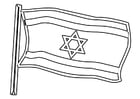 Coloriages drapeau d'Israël