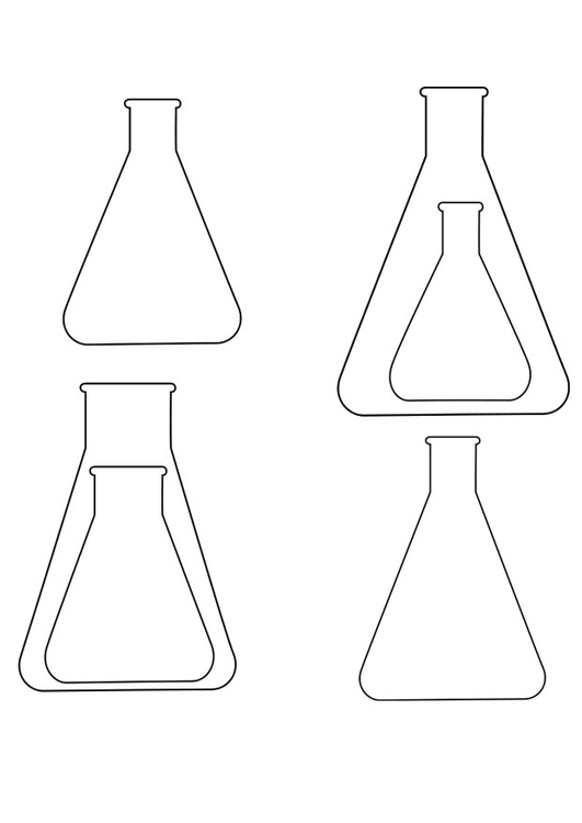 Coloriage Erlenmeyer