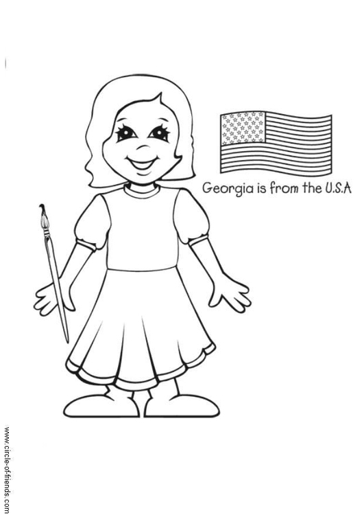Coloriage Georgia