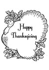 Coloriages Happy Thanksgiving