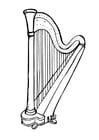 Coloriages harpe