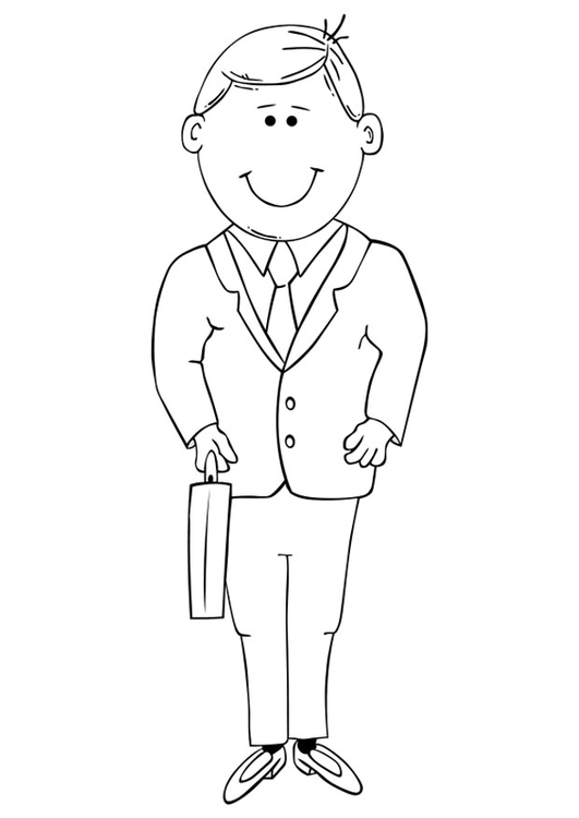 coloriage homme d affaires i
