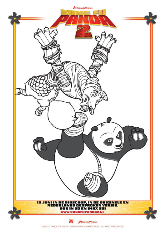 Coloriage Kung Fu Panda 2