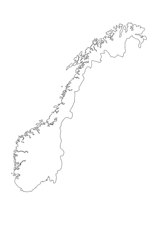 Coloriage la NorvÃ¨ge