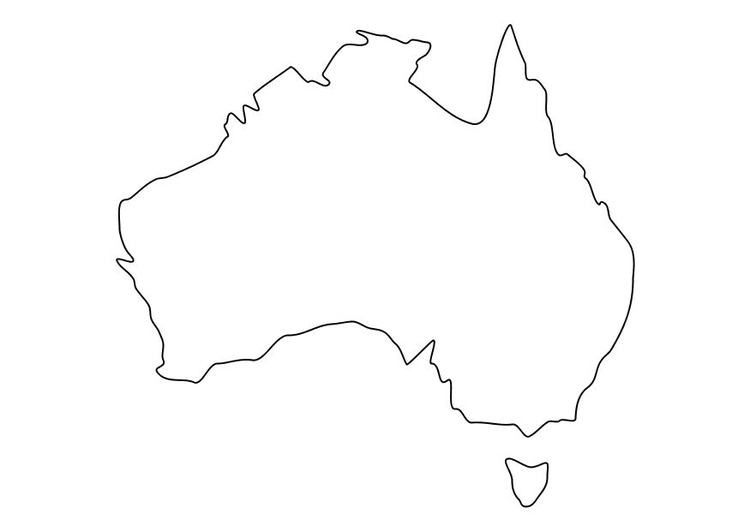 Coloriage l'Australie