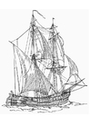 Coloriages le navire de commerce - Billander