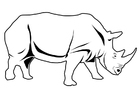 Coloriages rhinocéros