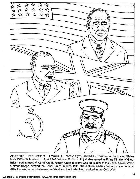 Roosevelt, Churchill, Staline