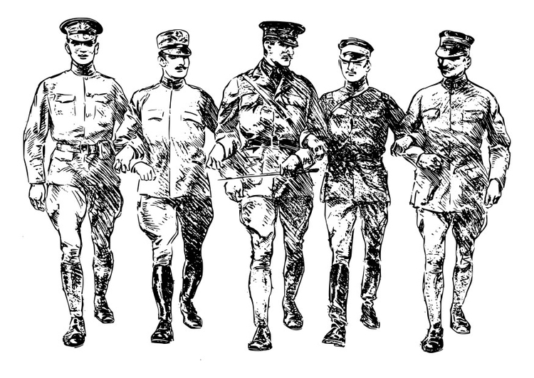 Coloriage soldats de la premiÃ¨re guerre mondiale