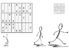 Coloriages sudoku - faire du sport