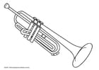 Coloriages trompette