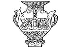 Coloriages vase de Viking
