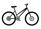 Coloriages vélo pour femmes