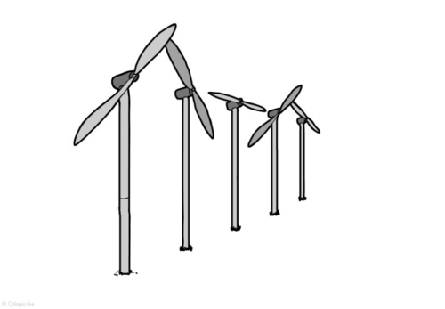 Image énergie éolienne -moulins à vent