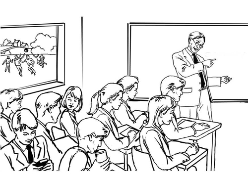 enseignant de la classe