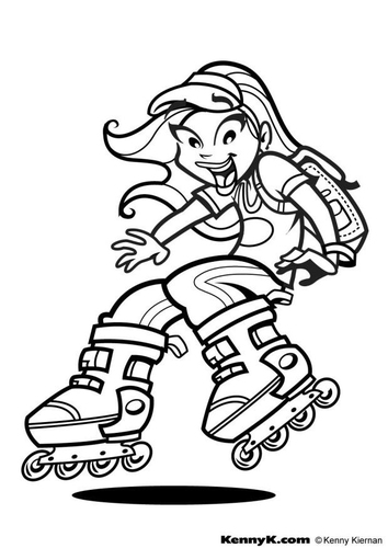 faire du patin à roulettes